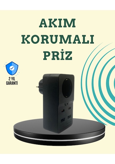Depomıx Isıya Dalı Pc Gövdeli Akım Korumalı Priz 4 Usb