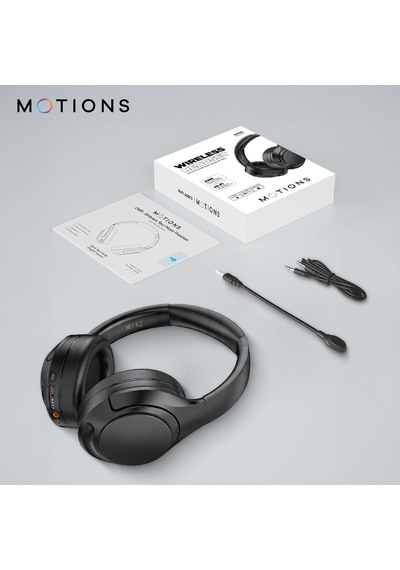 Ms-h61 Kulak Üstü Kablosuz Kulaklık, Anc Gürültü Engelleme, Hi-fi, Harici Mikrofonlu, Profesyonel, Bluetooth 5.3, Siyah