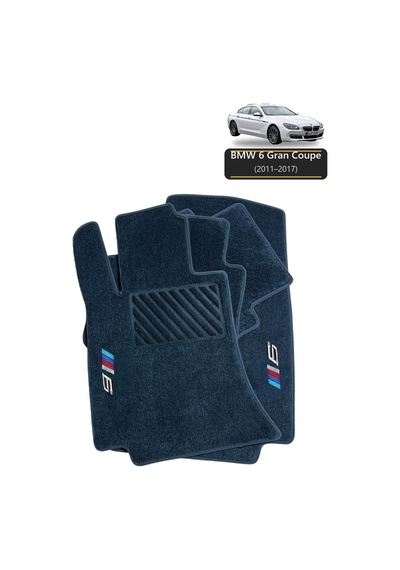 Oto Halı Paspas Seti Bmw 6 Gran Coupe 2011 2017 Uyumlu Sport Kaymaz & Şık Tasarım