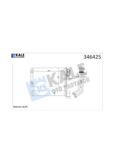 Kalorifer Radyatörü Lgn I 95-01 260 157 Kale Radyatör 7701039481