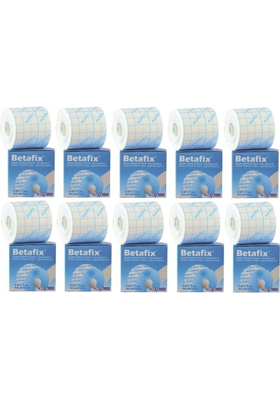Betafix Fix Flaster Esnek Sabitleme Bandı 5 M x 5 CM 10 Adet