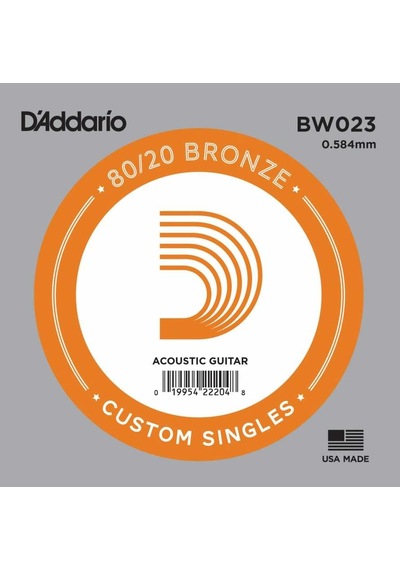 Daddario Bw023 Bronze Akustik Gitar Tek Tel 3 No