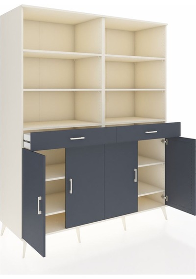 Kronos Gardrop 10 Raflı 2 Çekmeceli 4 Kapaklı 176x59x221 Aytaşı-antrasit Antrasit Kronos Gardrop 10 Raflı 2 Çekmeceli 4 Kapaklı 176x59x221 Aytaşı-antrasit Antrasit