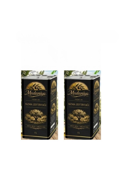 Mudaniya Natürel Soğuk Sıkım Erken Hasat Sızma Zeytinyağı 2 x 5 L