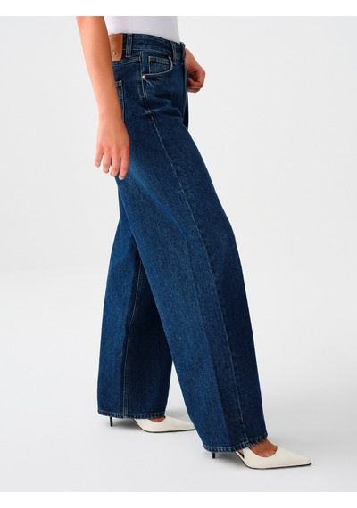 Slouchy Regular Fit Kadın Pantolon Denim