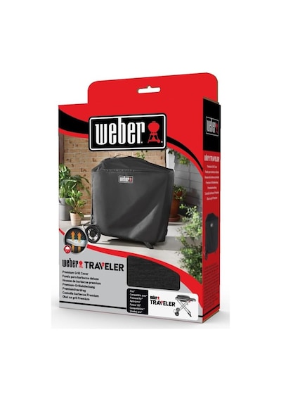 Weber Traveler Premium Izgara Kapağı, Ağır Hizmet Tipi Ve Su Geçirmez