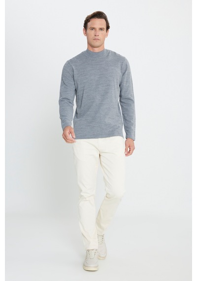 AC&Co / Altınyıldız Classics Erkek Grı Melanj Standart Fit Normal Kesim Yarım Balıkçı Yaka Triko Kazak AC&Co / Altınyıldız Classics Erkek Grı Melanj Standart Fit Normal Kesim Yarım Balıkçı Yaka Triko Kazak