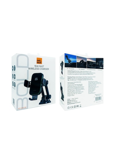 Nettech Nt-chc32 15w Araç İçi Mıknatıslı Klima Üstü Telefon Tutucu - Siyah Siyah