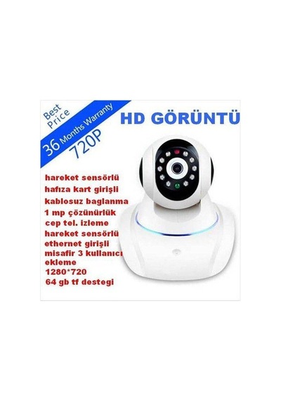 Kingboss İp-26 Hd 360 Derece Ip Bebek ve Güvenlik Kamerası