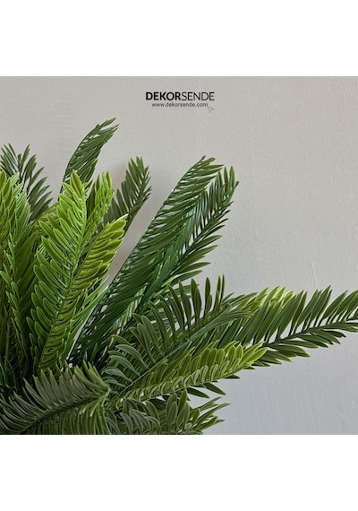Yapay Bitki Cycas Demet Küçük Yeşil 45 Cm