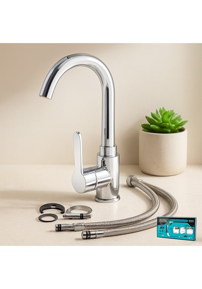 Krom Aç-kapa Lavabo Bataryası Ktx-2639 Çok Renkli