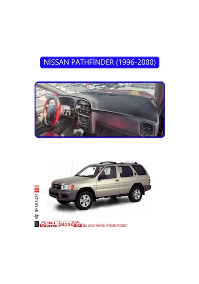 Nissan Pathfinder 1996-2000torpido Koruma Halısı Mavi Kenar