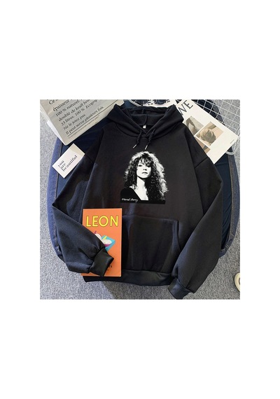 Tarzsokak Siyah Mariah Carey Hoodies Hoodies Dera Roupas Femininas