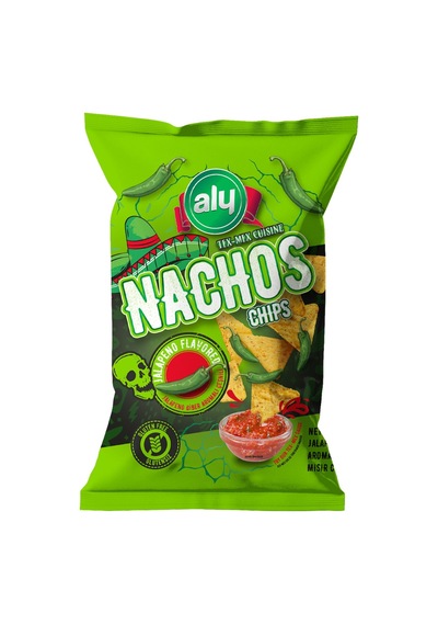 Aly Jalapeno Nachos Glütensiz Cips 225 G - 4 Adet Tarı