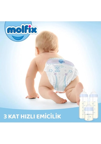 Molfix Bebek Bezi 6 Numara Xlarge Ultra Fırsat Paketi 62 Adet