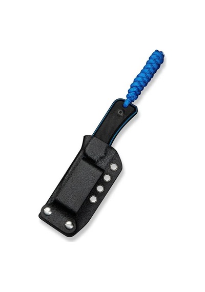 Civivi Baby Banter Fixed Blade Knife Black & Blue G10 Handle Kamp Bıçak Siyah