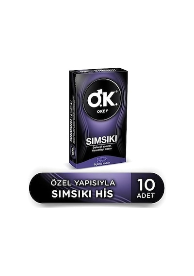 Sımsıkı Prezervatif 10 Adet Açık Kahverengi