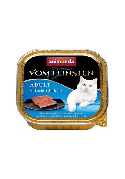 Vom Feinsten Somonlu Ve Karidesli Yetişkin Kedi Konservesi 100 Gr