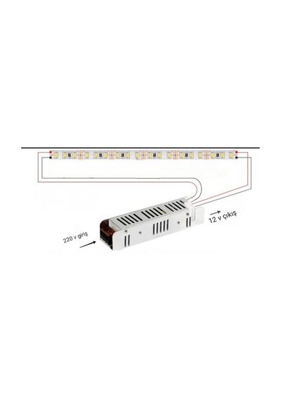 12 Volt 16,5 Amper Şerit Led Trafosu –Adaptör – Led Trafosu