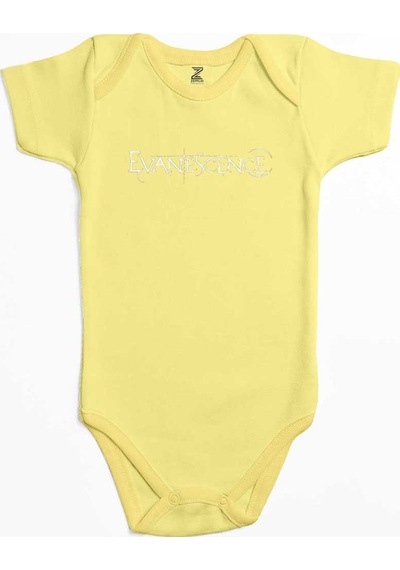 Zepplin Giyim Evanescence Yazı Sarı Bebek Body Zıbın