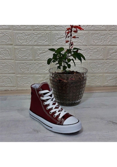 Fiyra 555 Bordo Uzun Unisex Sneaker Keten Spor Ayakkabı 001