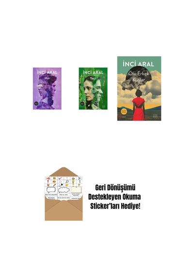 Mor + Yeşil + Ölü Erkek Kuşlar + Okuma Sticker'ları