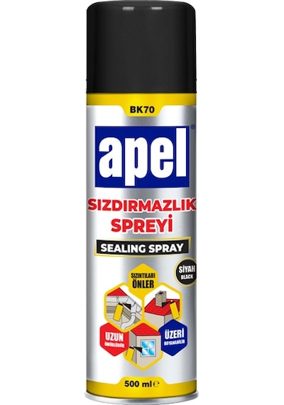 Apel Su Sızdırmazlık Su İzolasyon Spreyi Siyah 500 Ml