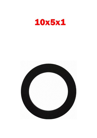 Koodmax 10X5X1 Plastik Rondela Siyah 10 - 50 - 100 Adet 10 Adet