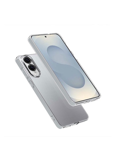 Samsung Galaxy Uyumlu S25 Edge Kılıf Kamera Korumalı Lüx Şeffaf Silikon