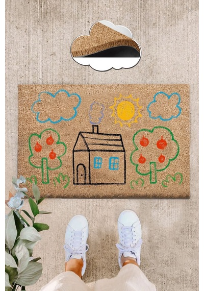 Coco Medore 40x60 Cm Kıl Paspas, Iç Ve Dış Kapı Paspası Renkli