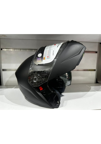 Sway 917 Güneş Gözlüklü Çene Açılır Motosiklet Kaskı Mat Siyah