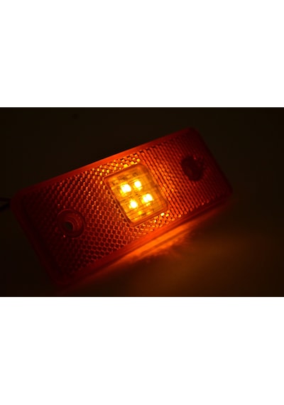 2 Adet 12v Turuncu Reflektör Dikdörtgen Ledli Side Marker Lamba