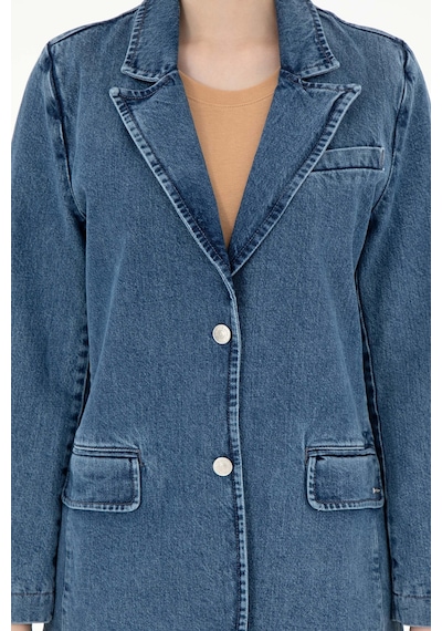 U.s. Polo Assn. Kadın Açık Mavi Gömlek Jean 50291133-dn0021 Lıght Blue Açık Mavi