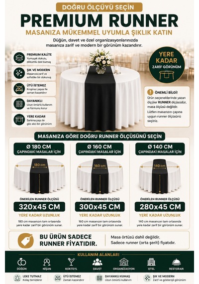 Dertsiz Runner Ütü İstemez, Leke Tutmaz Düğün, Davet, Organizasyon, Otel, Restoranlar Ve Ev İçin Mint Mint Dertsiz Runner Ütü İstemez, Leke Tutmaz Düğün, Davet, Organizasyon, Otel, Restoranlar Ve Ev İçin Mint Mint