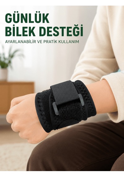Ayarlanabilir Bileklik Bilek Destek Bandı Spor Egzersiz Ve Günlük Kullanım İçin Diğer