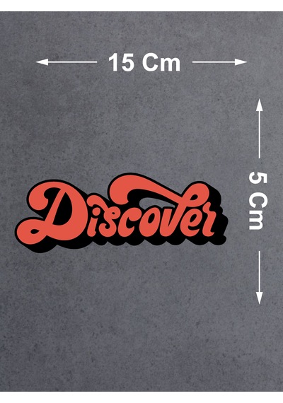 Discover Sticker - 4x4 Off Road Adventure Kamp Avcı Sticker - Araba Oto Cam Karavan Motosiklet Sticker - 00050 15x5 Cm