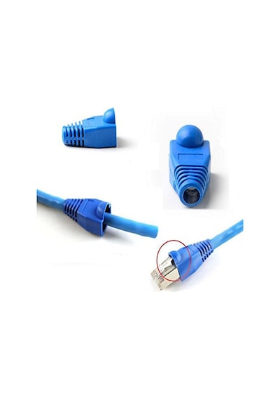Rj45 Kılıf Cat5 Renkli Koruyucu Network Boot 100 Adet Papuç