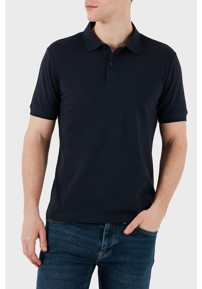 Calvin Klein Erkek Polo Yaka T Shirt K10k114484 Cef Lacivert Lacivert