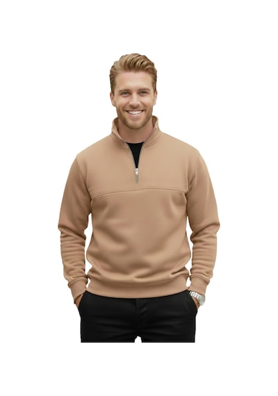 Deepsea Erkek Camel Relax Fit İçi Polarlı %100 Pamuk Yarım Fermuarlı Dik Yaka Sweatshirt 2600760 Camel Deepsea Erkek Camel Relax Fit İçi Polarlı %100 Pamuk Yarım Fermuarlı Dik Yaka Sweatshirt 2600760 Camel