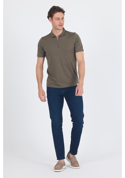 Koyu Haki Kısa Kol Düz Suprem Polo Yaka Cepsiz Esnek Casual Slim Fit Tişört 1011250161 720 Koyu Haki Koyu Haki Kısa Kol Düz Suprem Polo Yaka Cepsiz Esnek Casual Slim Fit Tişört 1011250161 720 Koyu Haki
