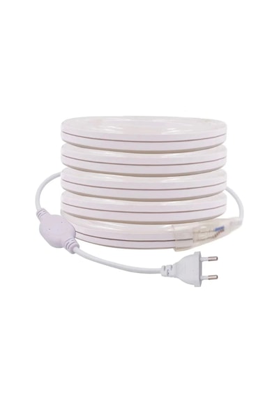Neon 12 Volt Esnek Hortum Led Kırmızı 5 Metre 5 Metre Beyaz