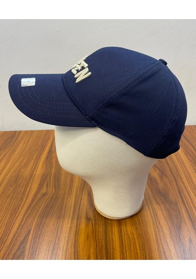 Then Özel Nakışlı Gabardin Kumaş Unisex Cap Şapka Lacivert