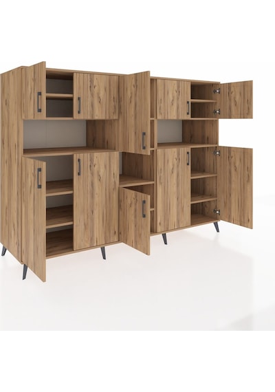 Kronos Dolap 14 Raflı 10 Kapaklı 220x59x163 Çam-çam Çam-çam Kronos Dolap 14 Raflı 10 Kapaklı 220x59x163 Çam-çam Çam-çam