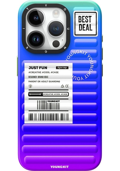 Apple Uyumlu iPhone 15 Pro Kılıf Youngkit The Secret Color Serisi Kapak Mor