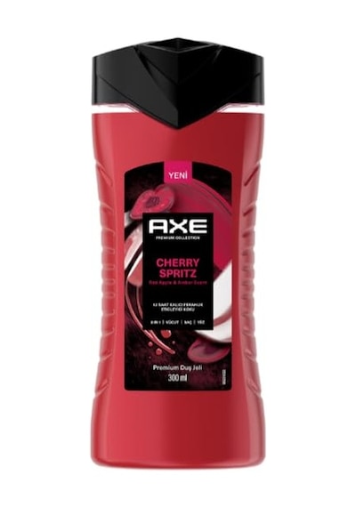Axe Premium Collection Duş Jeli Cherry Spritz 3 İn 1 Vücut Saç Yüz 300 Ml Acai Üzümü