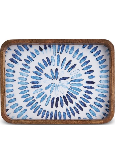 Karaca Mango Marin Tepsi Mavi 35x25x4 Cm Mavi