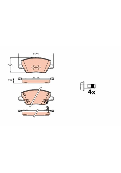 Yap-part Egea Ön Fren Balatası 1.3-1.4-1.6 Mjet. 2015/- Metal İndikatörlü