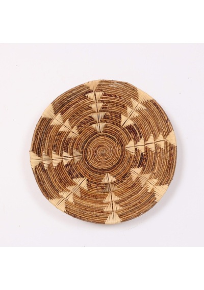 Kaunos 60x14 Cm Çap- Doğal Abaka Duvar Tabağı