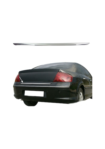 Peugeot 407 Krom Bagaj Alt Çıta Formlu 2005 Üzeri Paslanmaz Çelik