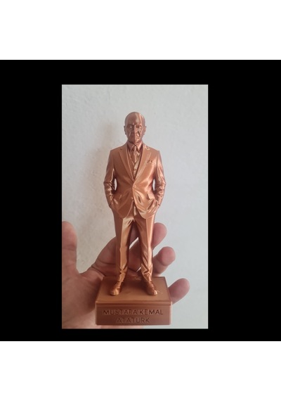 Çalışma Masası Ve Kitaplık İçin Dekoratif 15 Cm Atatürk Heykeli Modern Hediyelik Ürün